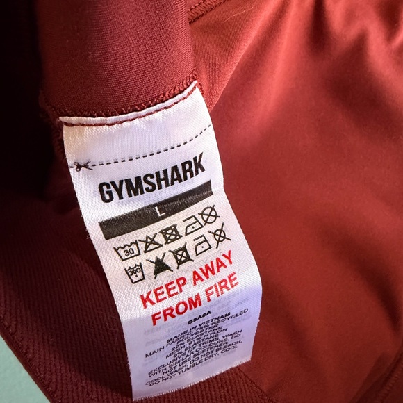 Gymshark Burgundy Strappy Sports Bra - Picture 3 of 3